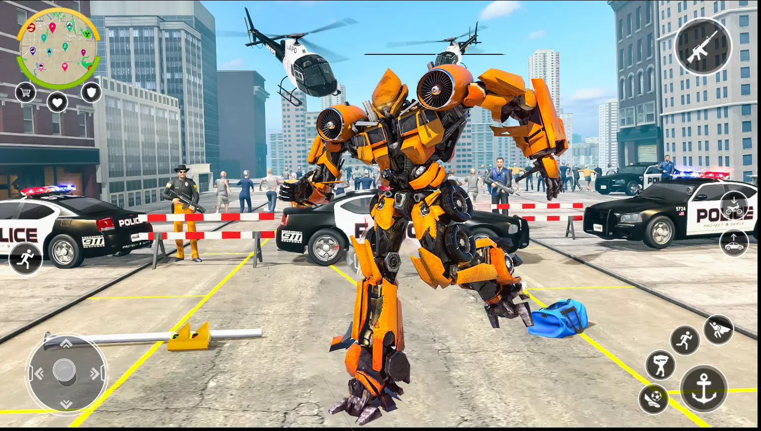 Robot Hero 3D: Robot Transform ဖန်သားပြင်ဓာတ်ပုံ 1