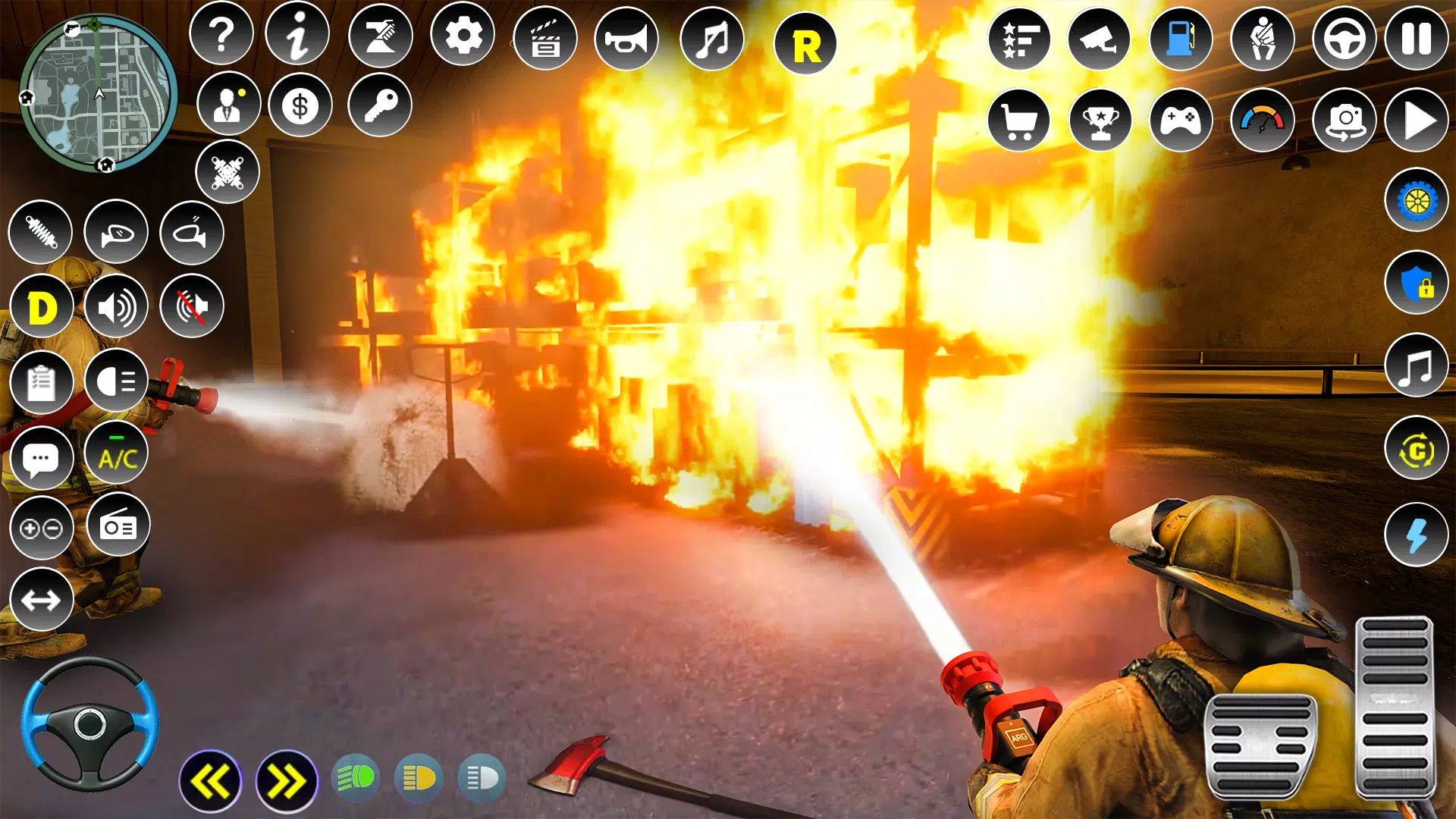 Firefighter :Fire Brigade Game ဖန်သားပြင်ဓာတ်ပုံ 1