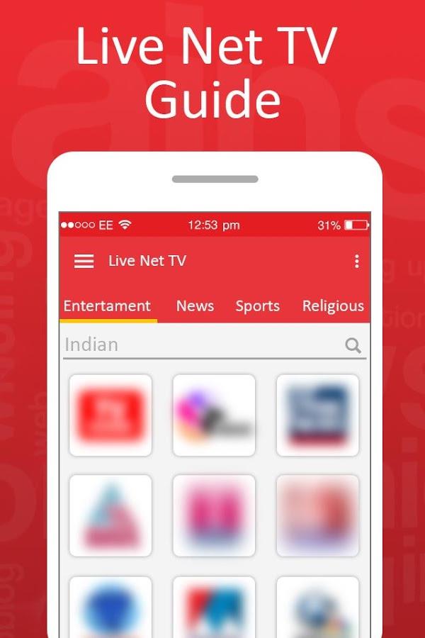 Live Net TV Streaming Guide Captura de pantalla 0