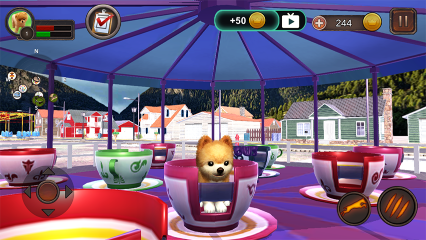 Pomeranian Dog Simulator Schermafbeelding 1