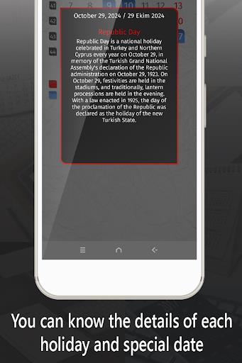 turkey calendar 2024 Ekran Görüntüsü 2
