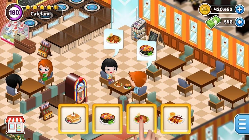 Cafeland - Restaurant Cooking Mod スクリーンショット 0