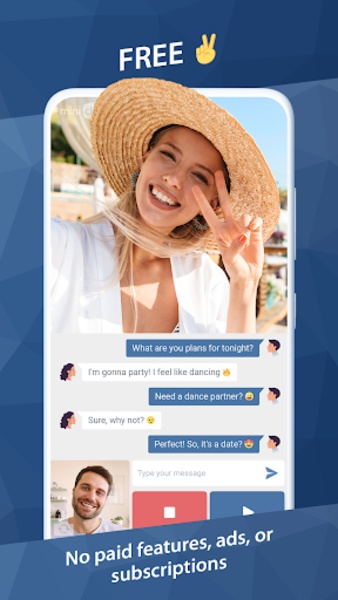 Minichat – The Fast Video Chat ဖန်သားပြင်ဓာတ်ပုံ 1