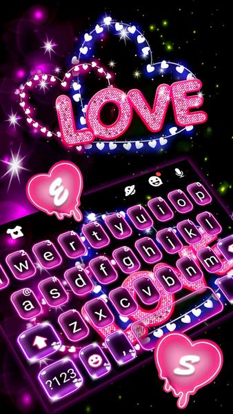 Neon Love Theme ภาพหน้าจอ 1