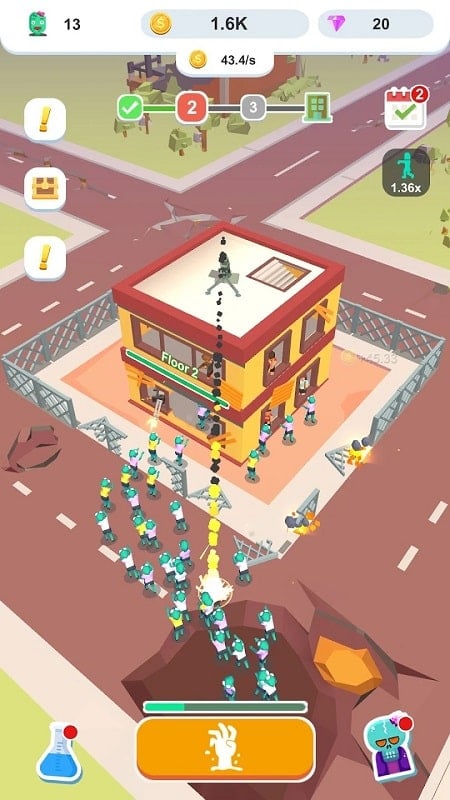 Idle Zombie Army Tangkapan skrin 2