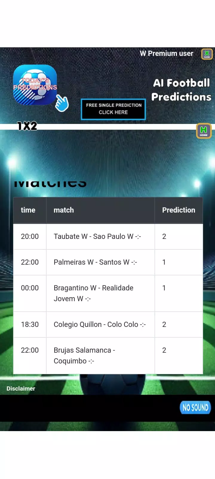 Ai football predictions Capture d'écran 3