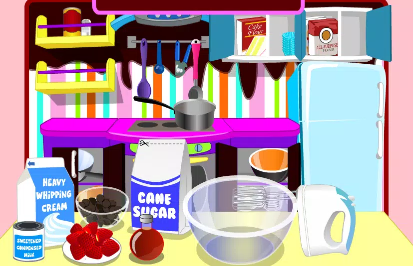 game cooking chocolate cream Zrzut ekranu 2