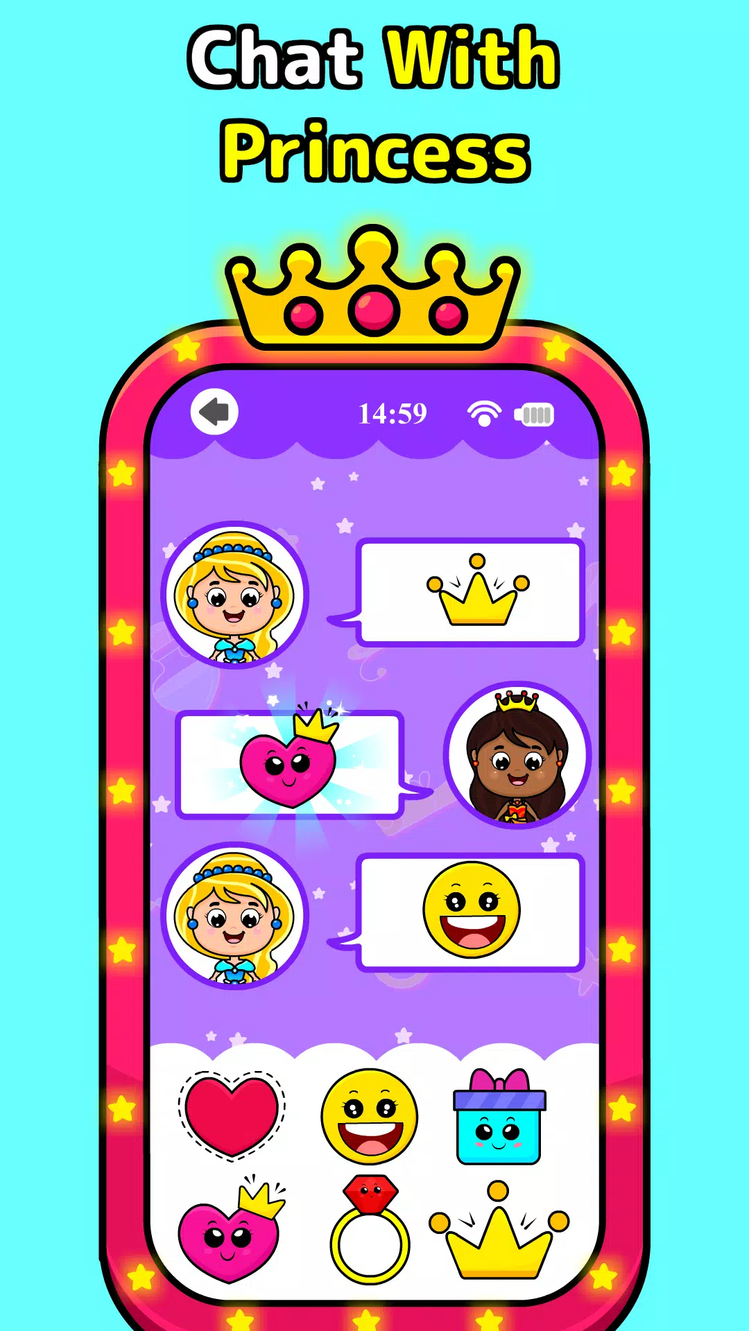Timpy Baby Princess Phone Game Schermafbeelding 2
