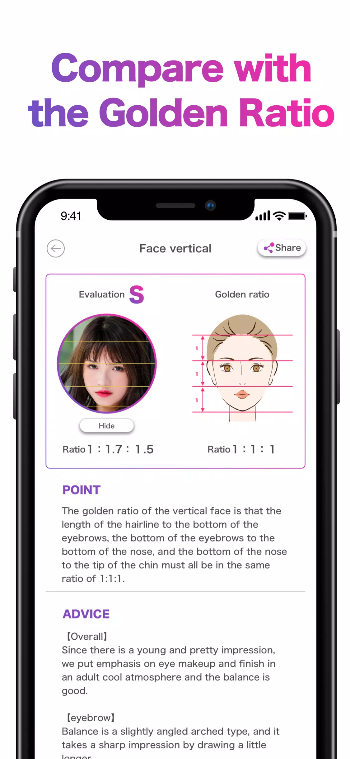 Schermata Face Shape & Color Analysis 1