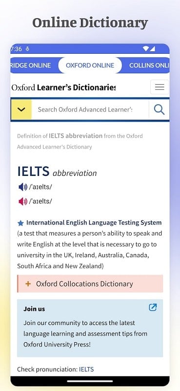 IELTS Vocabulary Screenshot 1