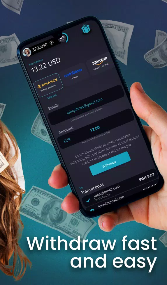 Cash Earning App Givvy Videos Ekran Görüntüsü 2