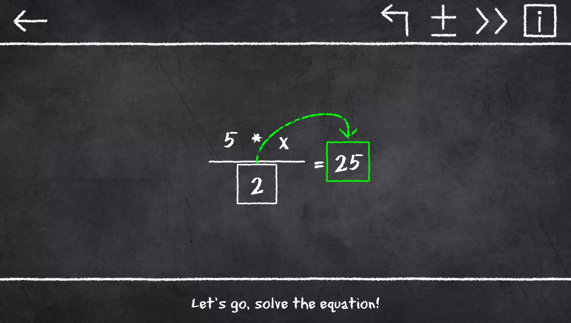 x=1: Learn to solve equations Schermafbeelding 3