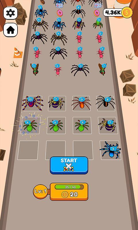 Merge Ants: Underground Battle 스크린샷 1