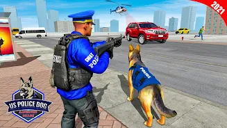 US Police Dog Crime Chase Game Capture d'écran 2