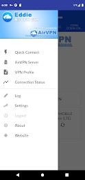 AirVPN Eddie Client GUI Captura de pantalla 1