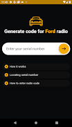 Ford radio code generator Captura de pantalla 0