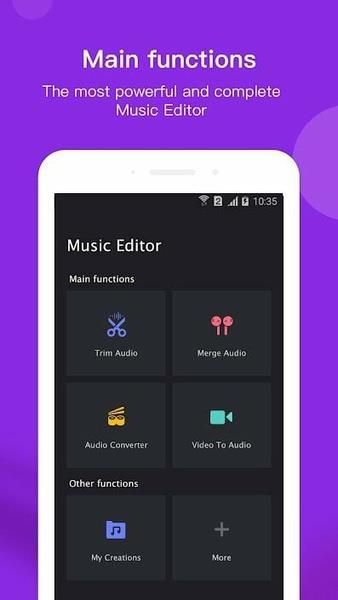 Free Music Editor - Audio, MP3, MP4 স্ক্রিনশট 0