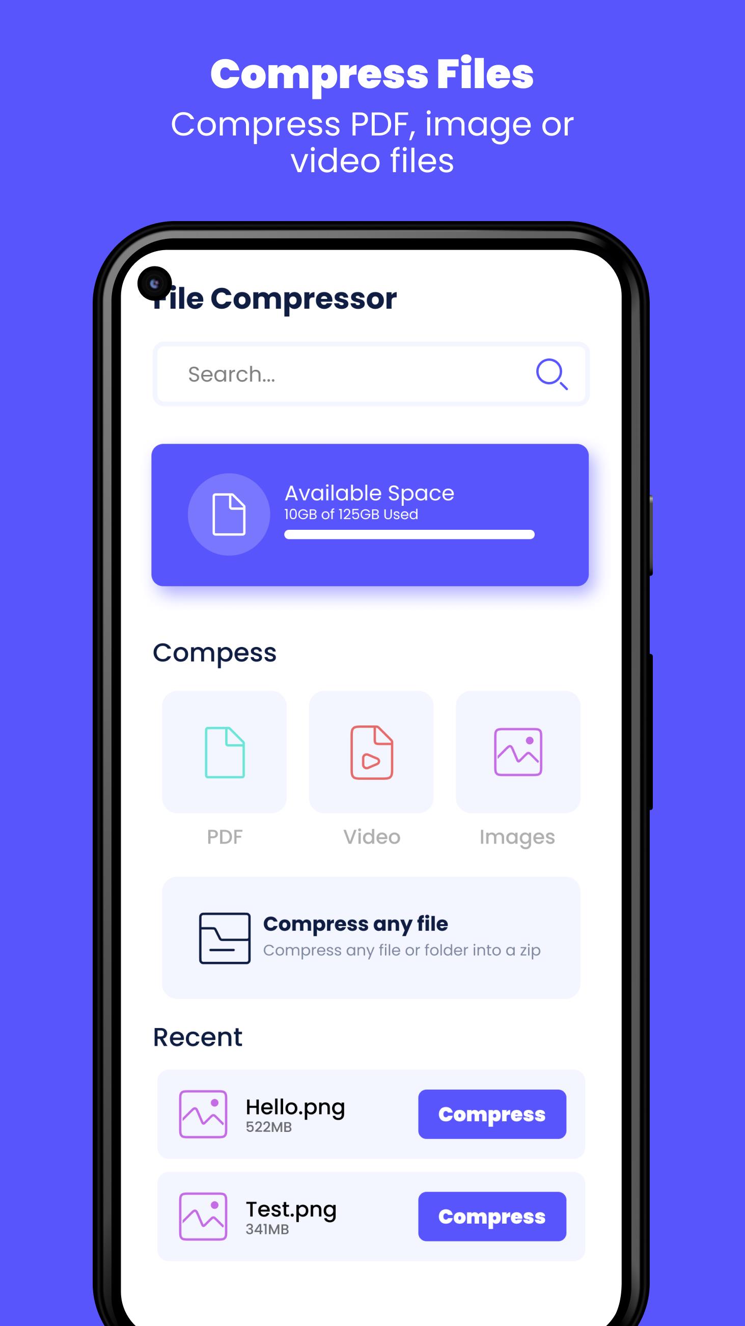 File Compressor: Compress File स्क्रीनशॉट 2