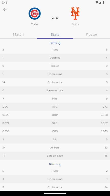 MLB Scores Captura de pantalla 2