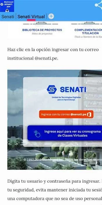 Schermata Senati Blackboard 2