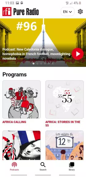 RFI Pure Radio - Podcasts Ảnh chụp màn hình 0