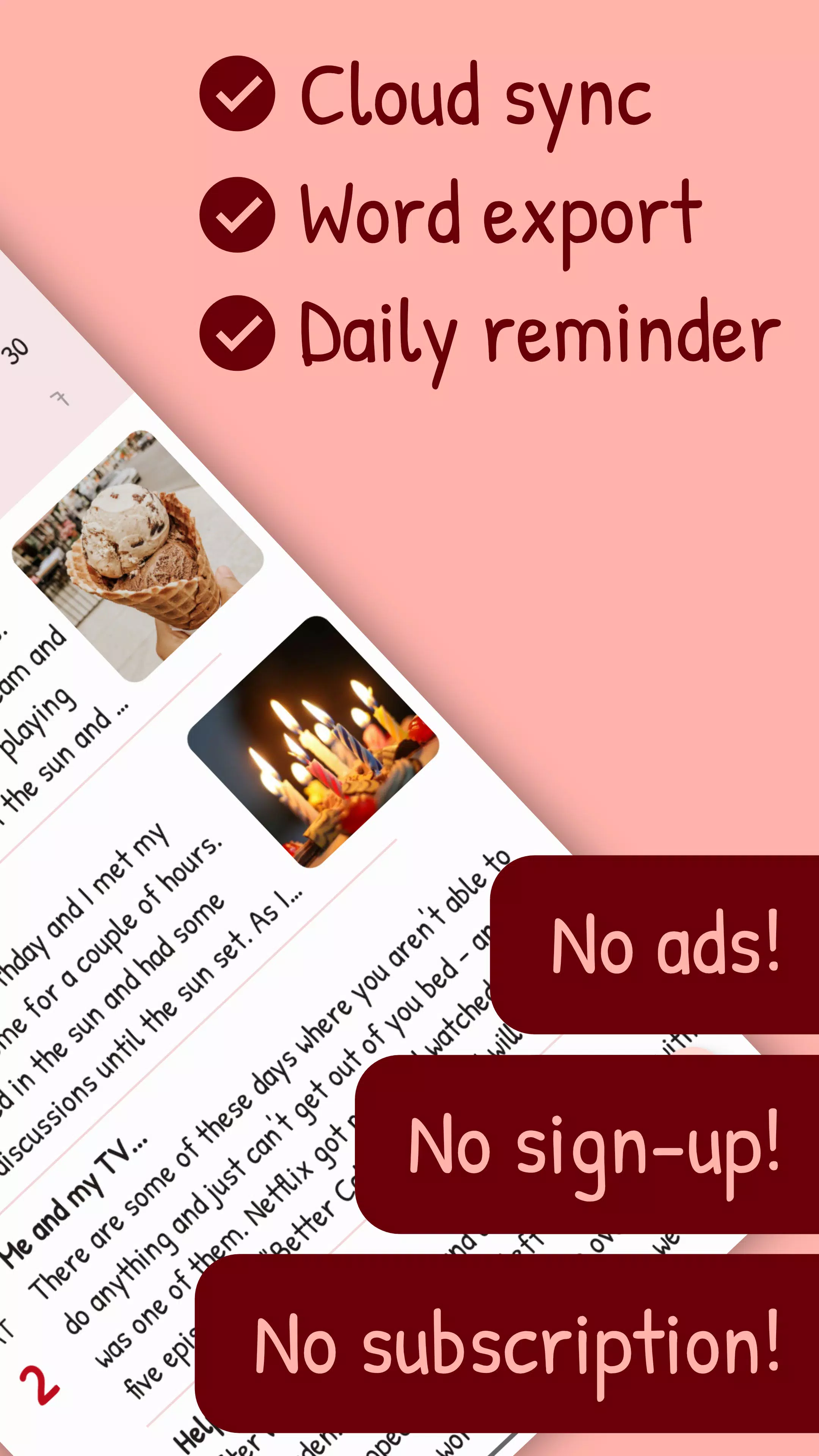 Diarium: Journal, Diary Screenshot 1