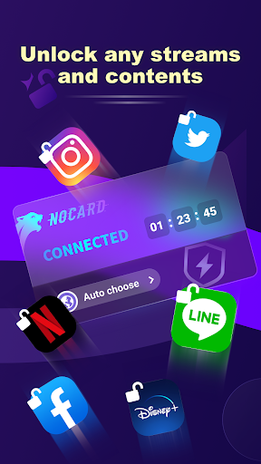 NoCard VPN - No Card Needed ဖန်သားပြင်ဓာတ်ပုံ 3