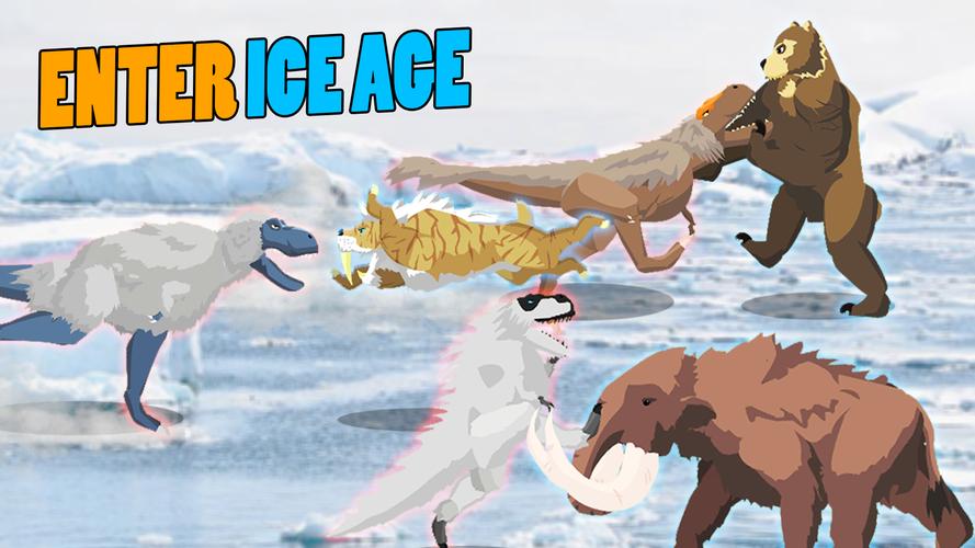 T-Rex Fights Ice Age Beasts 스크린샷 0