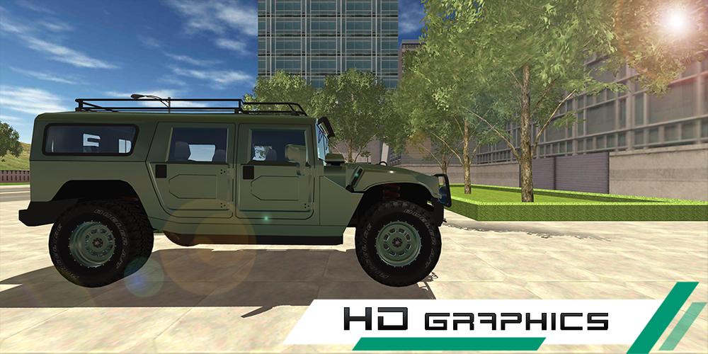 Hummer Drift Car Simulator スクリーンショット 1