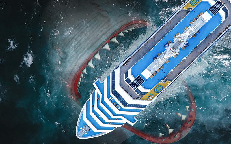 Megalodon shark fish eater 스크린샷 1