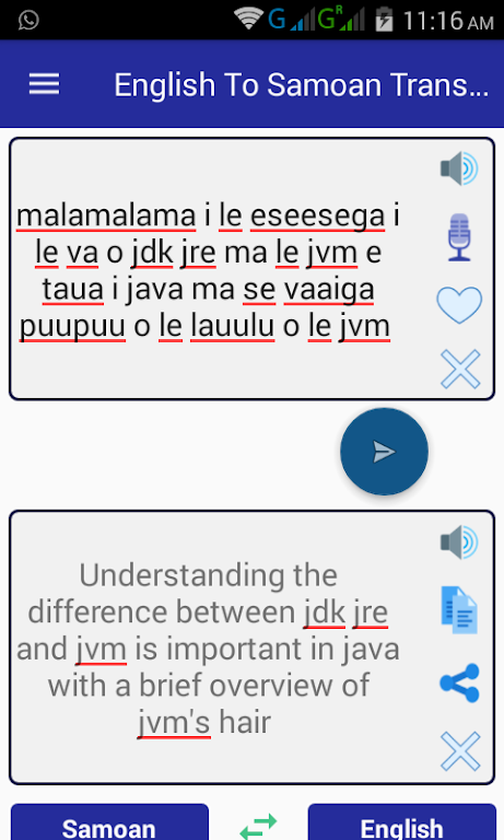 English Samoan Translator ဖန်သားပြင်ဓာတ်ပုံ 1