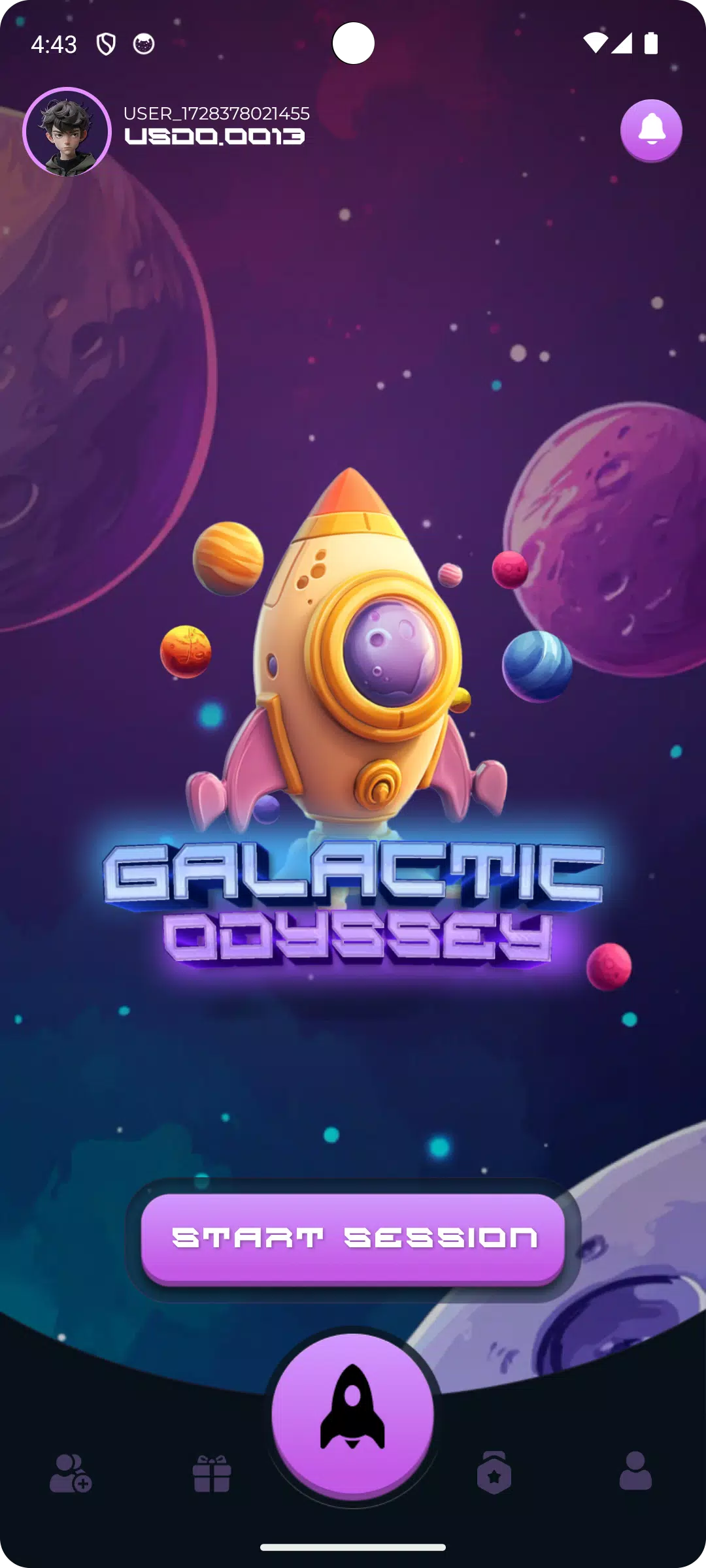 Galactic Odyssey Capture d'écran 1