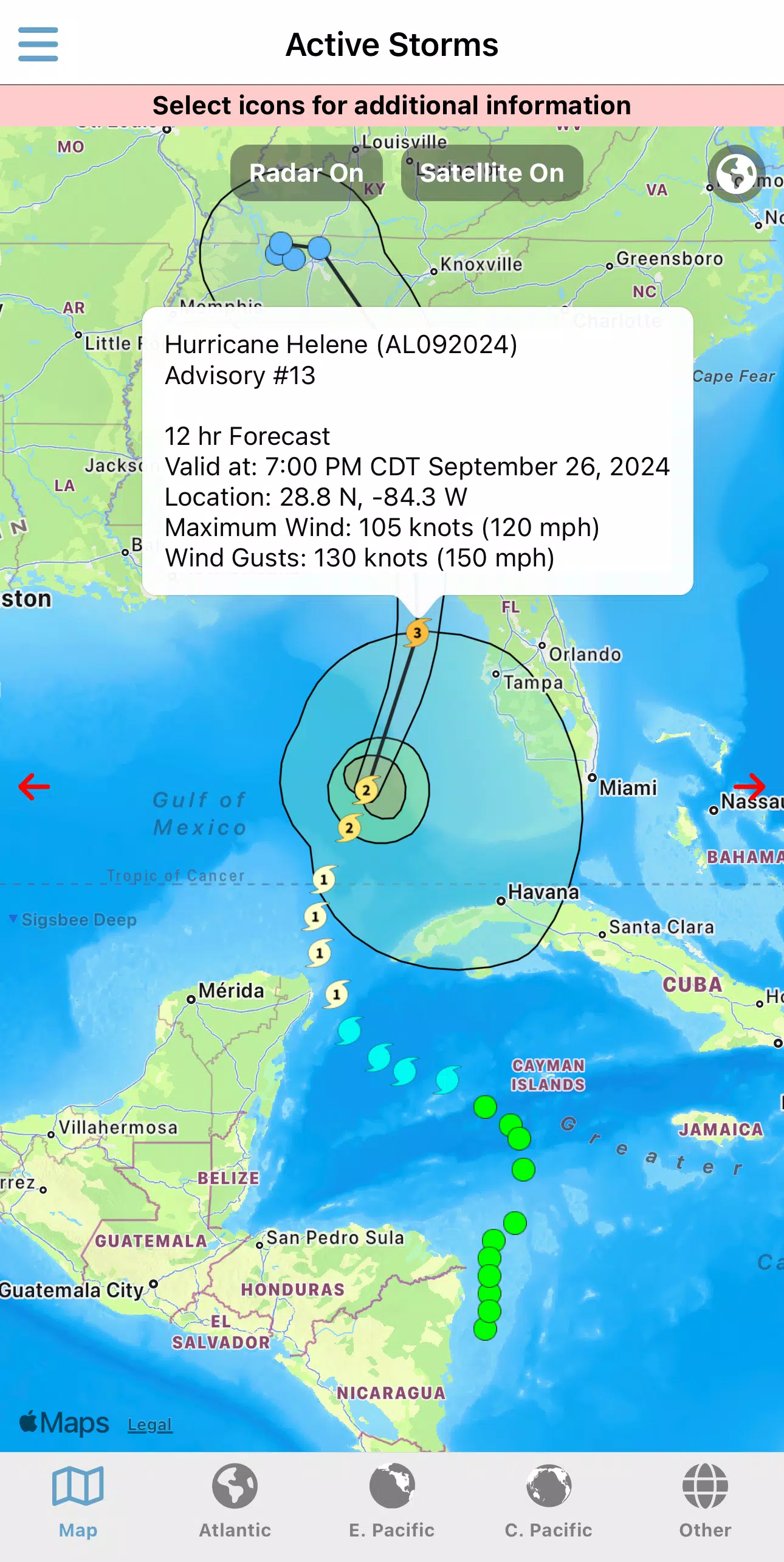 Tropical Hurricane Tracker ဖန်သားပြင်ဓာတ်ပုံ 1