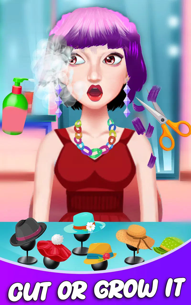 Fashion Girls Hair Salon Games应用截图第2张