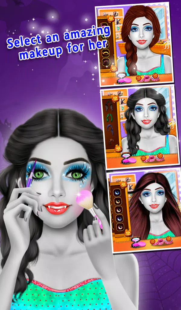 Halloween Makeover Salon Games स्क्रीनशॉट 2