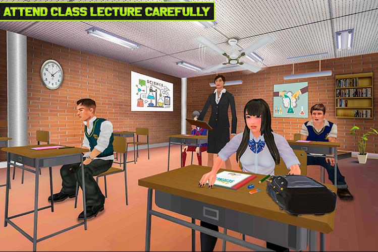 Virtual High School Life Sim Ảnh chụp màn hình 2