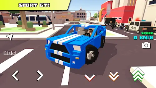 Blocky Car Racer Скриншот 0