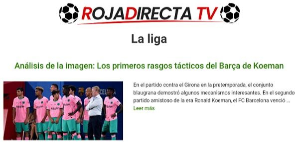 Roja directa - Futbol en vivo Capture d'écran 1