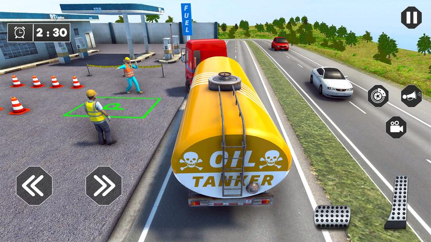 US Oil Tanker Truck Games Sim Скриншот 0