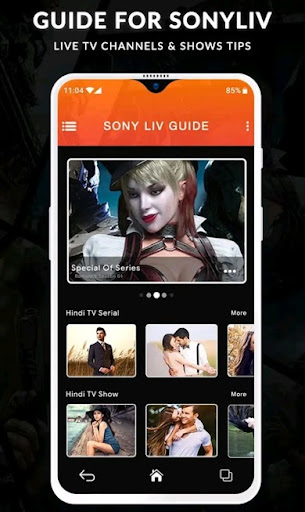 SonyLiv - Live TV Shows, Cricket & Movies Guide Ảnh chụp màn hình 1