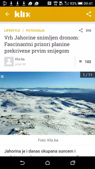 Klix.ba Ekran Görüntüsü 1