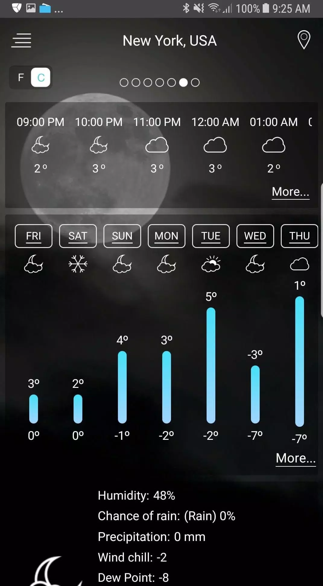 Weather app ဖန်သားပြင်ဓာတ်ပုံ 1