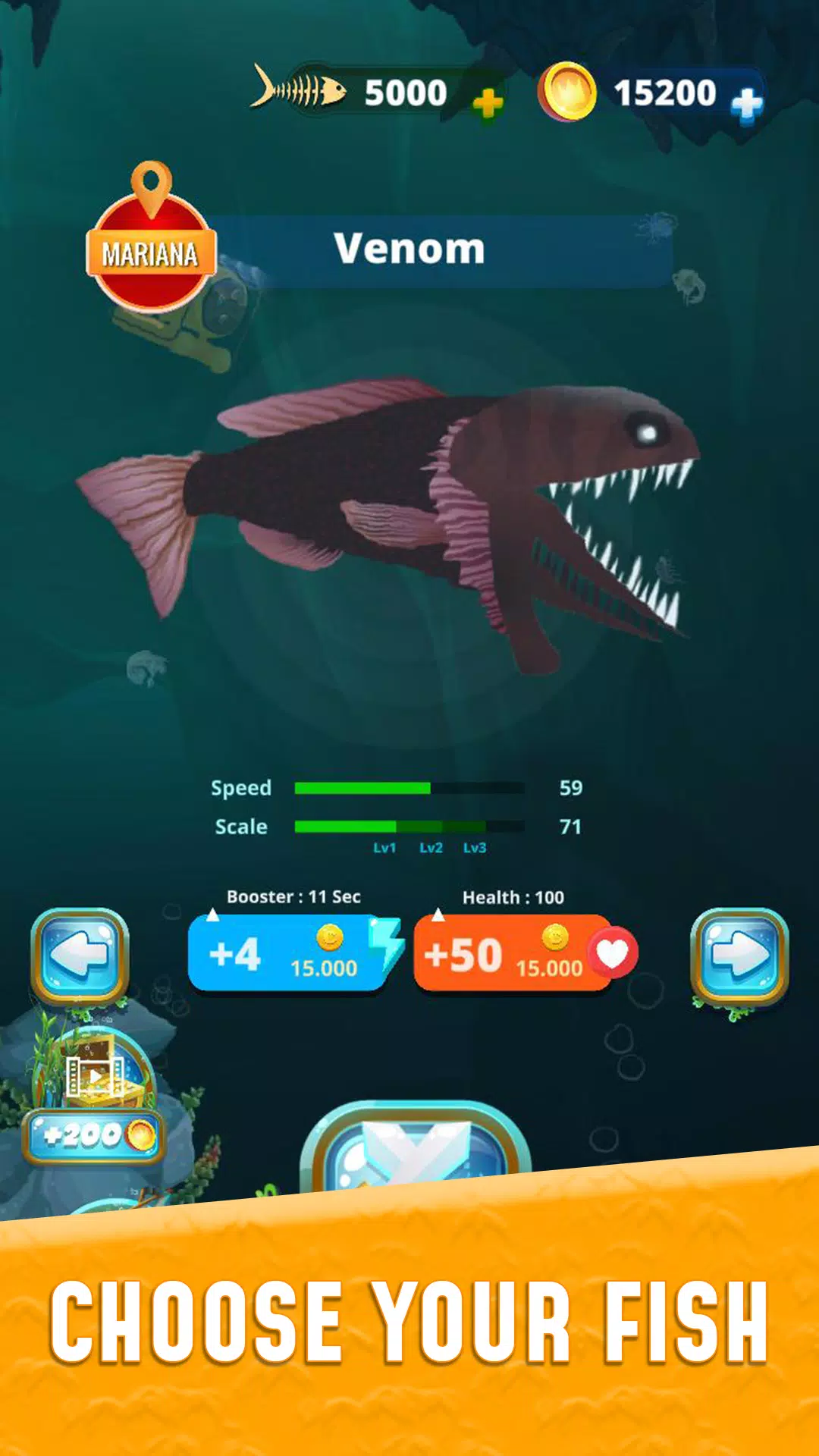 Grow Fish.io : Fish Hunter Скриншот 1