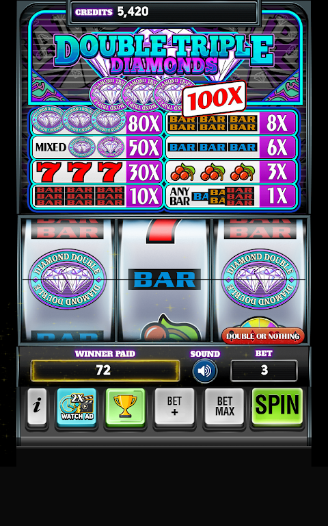 Diamond Deluxe Casino - Free Slot Machines Screenshot 2