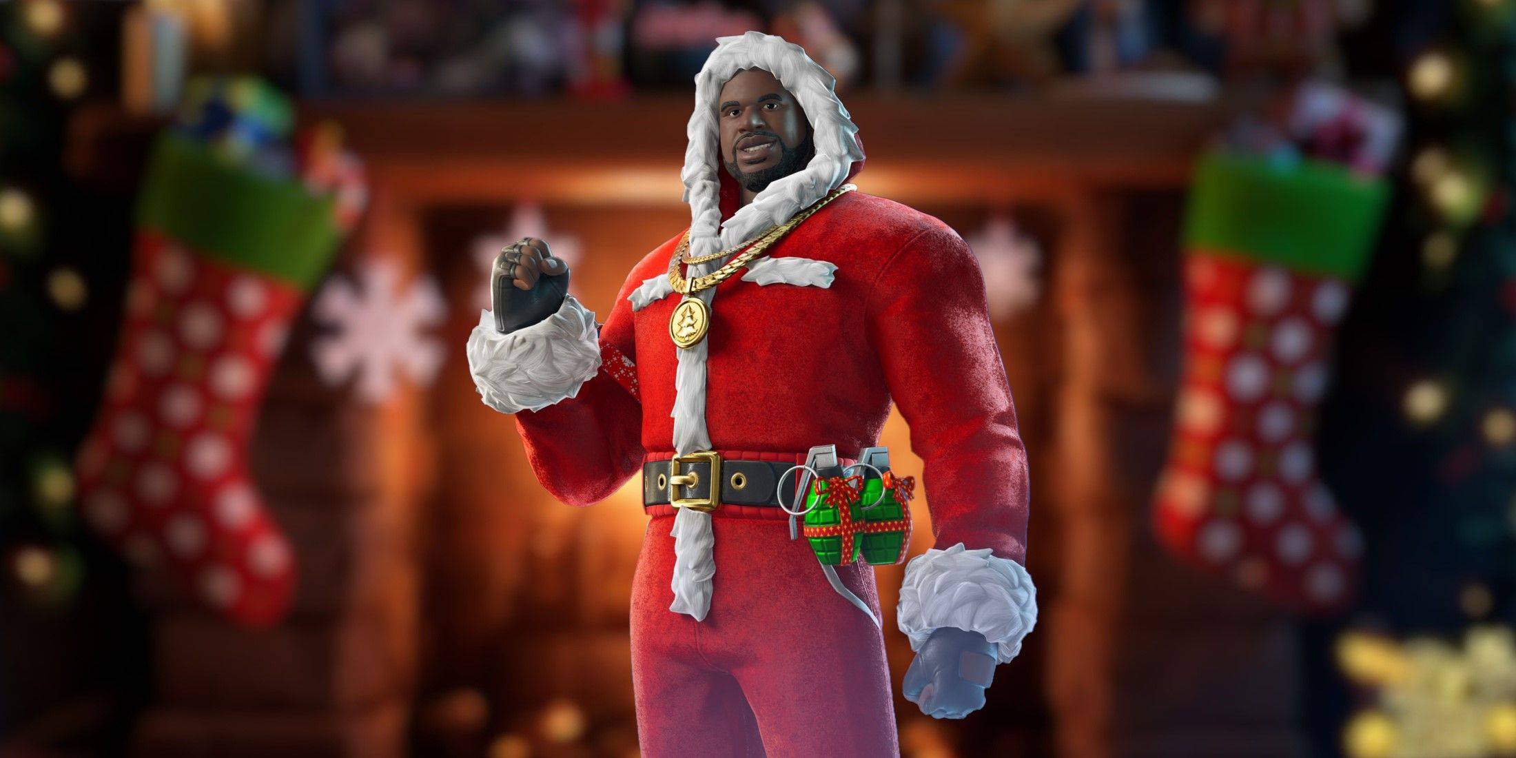 Fortnite: hoe je de Santa Shaq-skin kunt krijgen