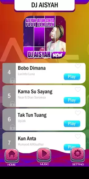 Piano Tiles DJ Aisyah Jamilah Capture d'écran 1