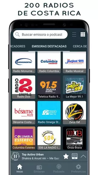 Radios de Costa Rica Online ဖန်သားပြင်ဓာတ်ပုံ 0