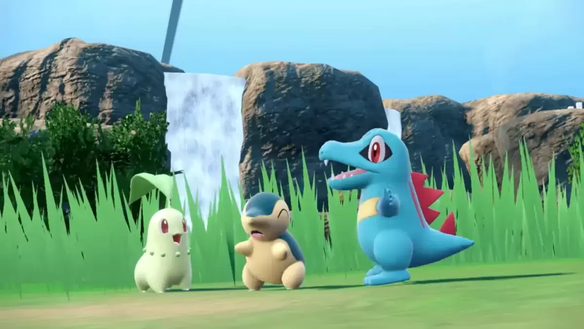 Gen 2 starters Chikorita, Cyndaquil, and Totodile in Pokémon Scarlet & Violet