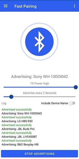 Bluetooth Le Spam Capture d'écran 0