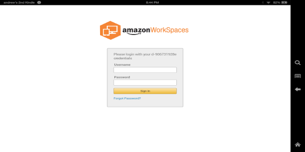 Amazon WorkSpaces Скриншот 0